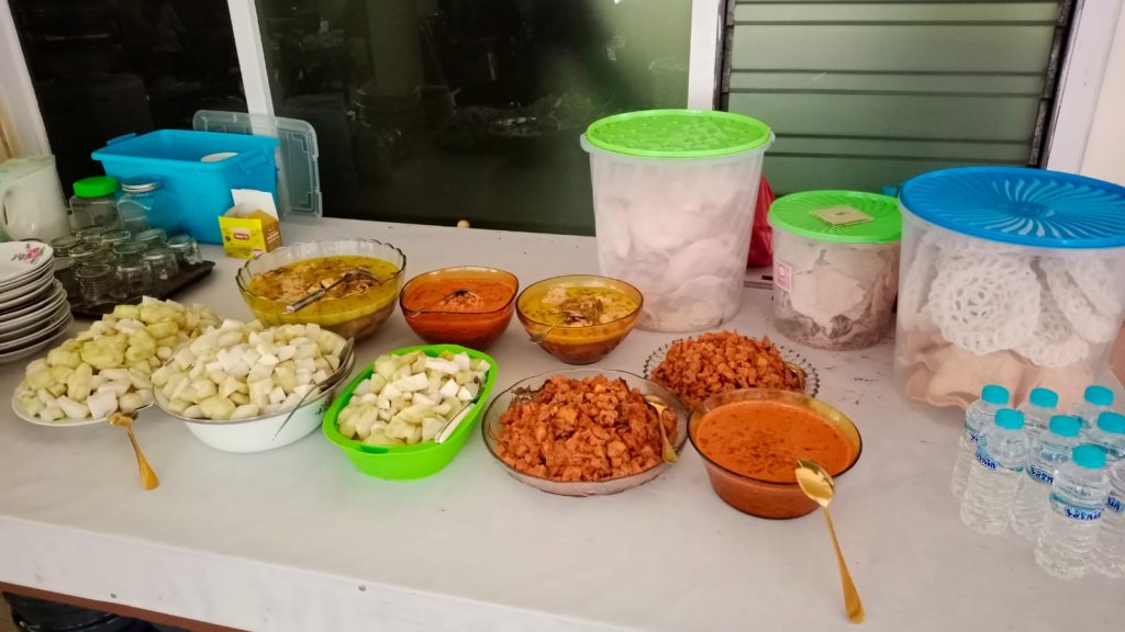 Hidangan halal bihalal Subud Bogor
